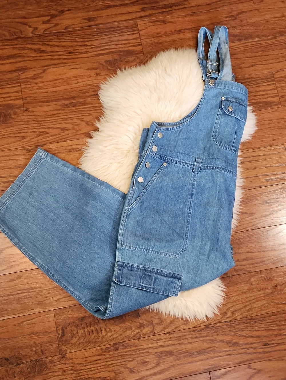 Venezia Lane Bryant Vintage Plus Blue Denim Womens Overalls - Picture 3 of 5